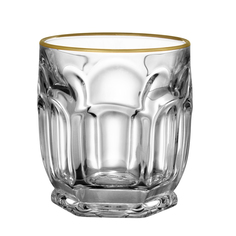 Набор стаканов Bohemia Design "Сафари" голд матовый 250 мл 6 шт