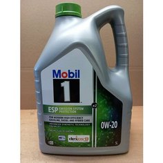 Синтетическое моторное масло MOBIL 1 ESP X2 0W-20, 5 л
