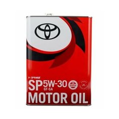 Масло моторное синтетическое Toyota Motor oil 5W30 API SP 4 л (0888013705)