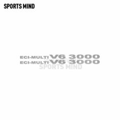 2 X ECI-multi V6 3000 для Mitsubishi Pajero Shogun Montero Side MK2 V20, аксессуары, автомобильные наклейки, наклейки, автомобильный Стайлинг, 22.8x1.18 inches, Matte grey Sports Mind