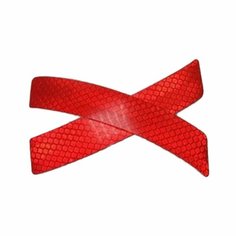 Светоотражающая предупреждающая полоса для автомобильного бампера, 2 шт./лот, наклейки, автомобильные аксессуары, отражатели, наклейки, наклейки, Стайлинг автомобиля, 14*2,3 см, Красный нет