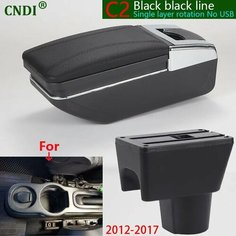 Подлокотник для Renault Duster, для Dacia Duster, Renault oroc, Nissan Terrano 3, аксессуары для интерьера, C2 Black line No USB Cndi