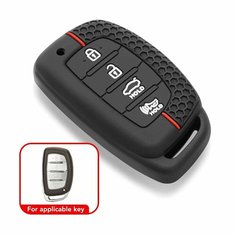 Автомобильный брелок для дистанционного ключа, чехол для Hyundai Tucson Santa Fe Rena Sonata Elantra Creta Ix35 Ix45 I10 I30 I40, аксессуары, 4 button нет
