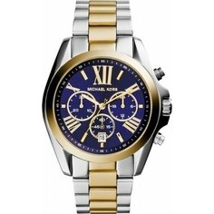 Наручные часы MICHAEL KORS Bradshaw, золотистый/серебристый/синий