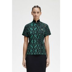 Поло FRED PERRY, размер 8, темно-зеленый