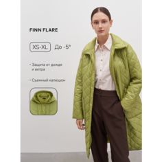 Пальто FINN FLARE Демисезонное стеганое, размер XL, салатовый