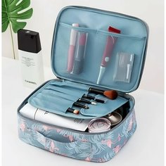 Косметичка HIGH TECH, 24х8х20 см, , серый, розовый