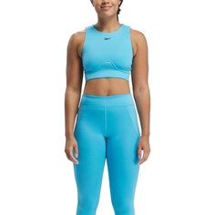 Топ спортивный Reebok lux contour, размер XL, голубой