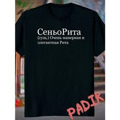 Футболка ANICLOT, размер XS, черный