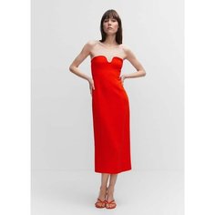 Платье MANGO BELLI2, размер 36, красный