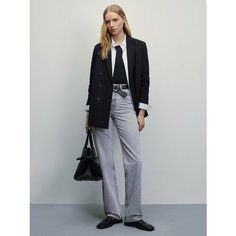 Джинсы Zarina straight, размер S (RU 44)/170, светло-серый