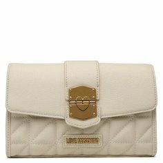 Сумка клатч LOVE MOSCHINO, молочно-белый