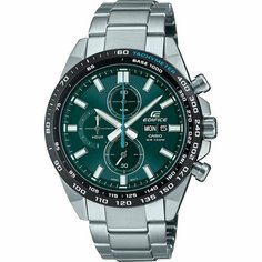 Наручные часы CASIO, серебряный, черный, зеленый