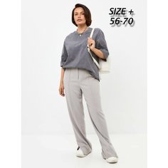 Футболка POLLEN Варенка, 1 шт., размер 64-66, серый