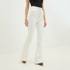 Джинсы клеш Versace Jeans Couture, размер 30, белый