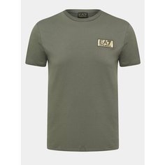 Футболка EA7 EMPORIO ARMANI, размер XXL, хаки