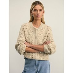 Кардиган Zarina, размер 2XS (RU 40), , кремовый/светлый беж