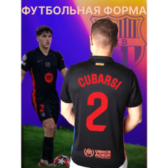Футболка спортивная Барселона Кубарси Cubarsi 24/25, 1 шт., размер S, черный Нет бренда
