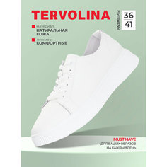Кеды TERVOLINA, полнота 6 (RU)/ на среднюю стопу, размер 40, белый-белый