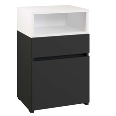 Тумба универсальная нова, 400х350х634, антрацит/белый No Brand