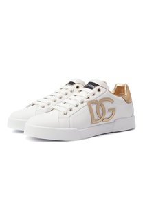 Кожаные кеды Portofino Dolce & Gabbana