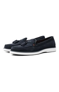 Замшевые лоферы Detroit Santoni