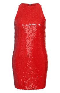 Платье с отделкой пайетками MSGM