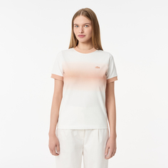 Женская футболка Lacoste из хлопка