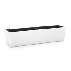 Кашпо с автополивом Lechuza "Balconera Color Complete white" , 79х19хН19 см белый