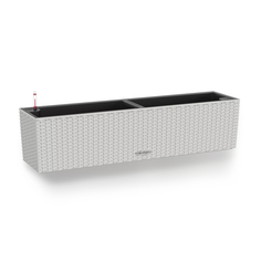 Кашпо с автополивом Lechuza "Balconera Cottage Complete light grey" , 79х19хН19 см светло-серый