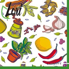 Салфетки Lori Comfort бумажные Специи 2х-слойные 33х33 см, 16 шт