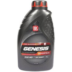 Синтетическое моторное масло ЛУКОЙЛ Genesis Armortech for European Cars 5W-40, 1 л, 1 шт.