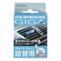 Запасной элемент для ароматизатора на кондиционер EIKOSHA Gaga - Dry Squash (V99)