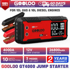 Пусковое портативное устройство бустер Gooloo GT4000 Jump starter Powerbank. Buster.