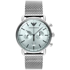 Наручные часы EMPORIO ARMANI Aviator, серебристый