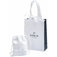 Браслет-нить НИКА, серебро, 925 проба, красный Nika