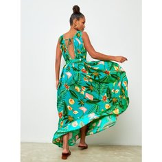 Платье YolKa_Dress, размер ЕДИНЫЙ, зелeный