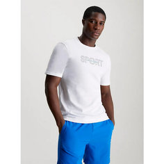 Футболка спортивная Calvin Klein Sport, размер XS, белый