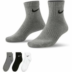 Носки NIKE EVERY DAY LIGHTWEIGHT ANKLE 3 PAIR SOCKS, комплект, 3 пары, размер XL, мультиколор