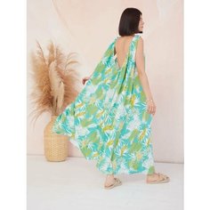 Платье YolKa_Dress, размер единый, бирюзовый