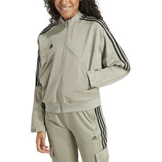 Ветровка adidas Tiro Material Mix Track Jacket, размер S INT, бежево-зеленый