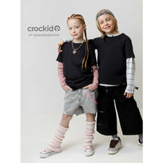 Футболка crockid К 302125-1/черный, размер 68/134, черный