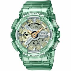 Наручные часы CASIO, золотой, серый, зеленый