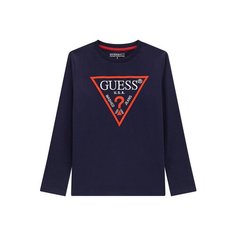 Лонгслив GUESS, размер 14, синий