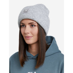 Шапка-бини Fila для женщин, размер ONE SIZE, серый