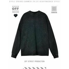 Поло OFF STREET, размер S, черно-серый