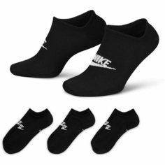 Носки NIKE Sportswear Everyday Essential, комплект, 3 пары, размер S, черный