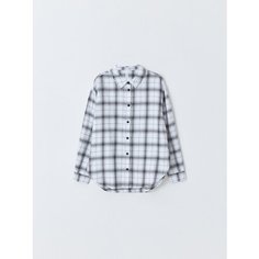 Рубашка Sela, размер 134, черно-белый принт