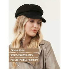 Козырёк FABRETTI для женщин, размер 57, черный