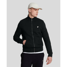 Толстовка Lyle & Scott Diagonal Weave French Terry Zip Through, размер S, , черный